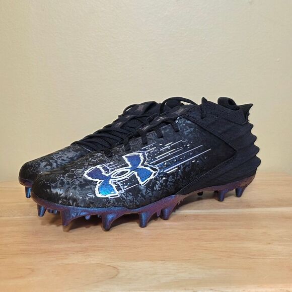 Under Armour Blur Smoke Suede 2.0 MC Football Cleats Black 3027978-001 Men's 8 - Picture 3 of 7